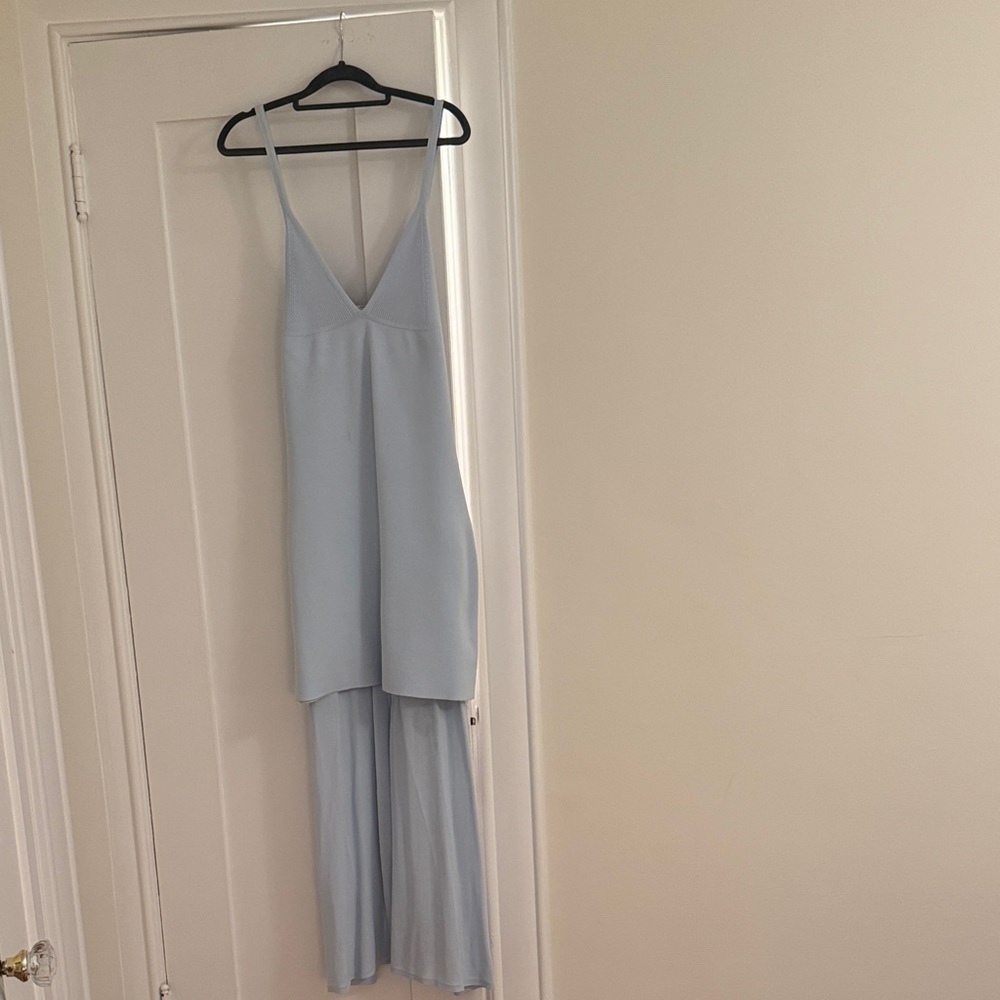 Dion Lee Light Blue Maxi Dress